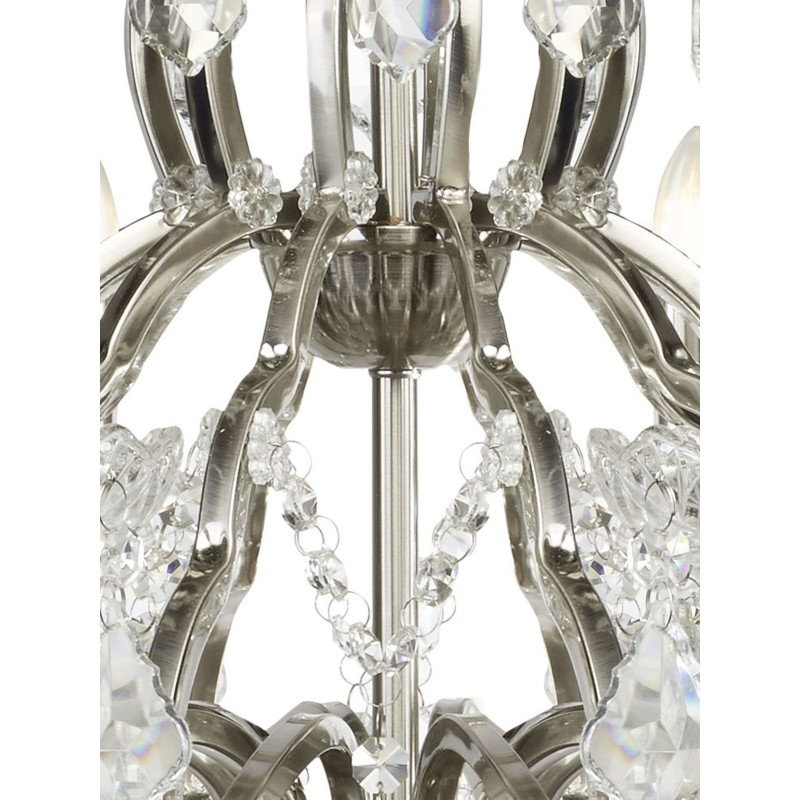 Searchlight sviečkový závesný krištáľový luster PARIS 87312-12SS