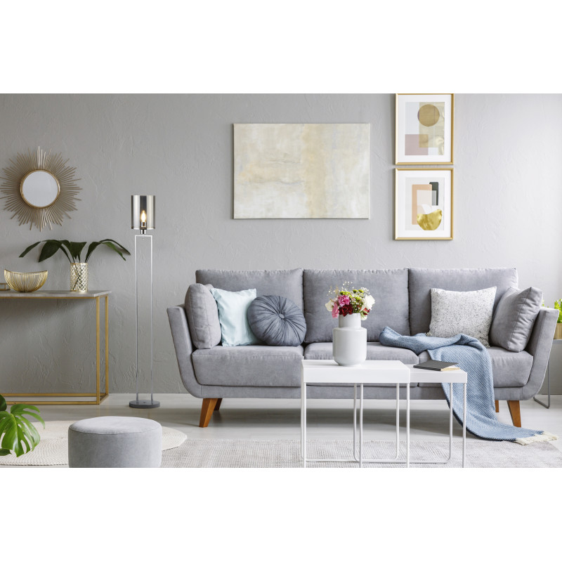 Searchlight krištáľová sviečková stojanová lampa EU9053CC