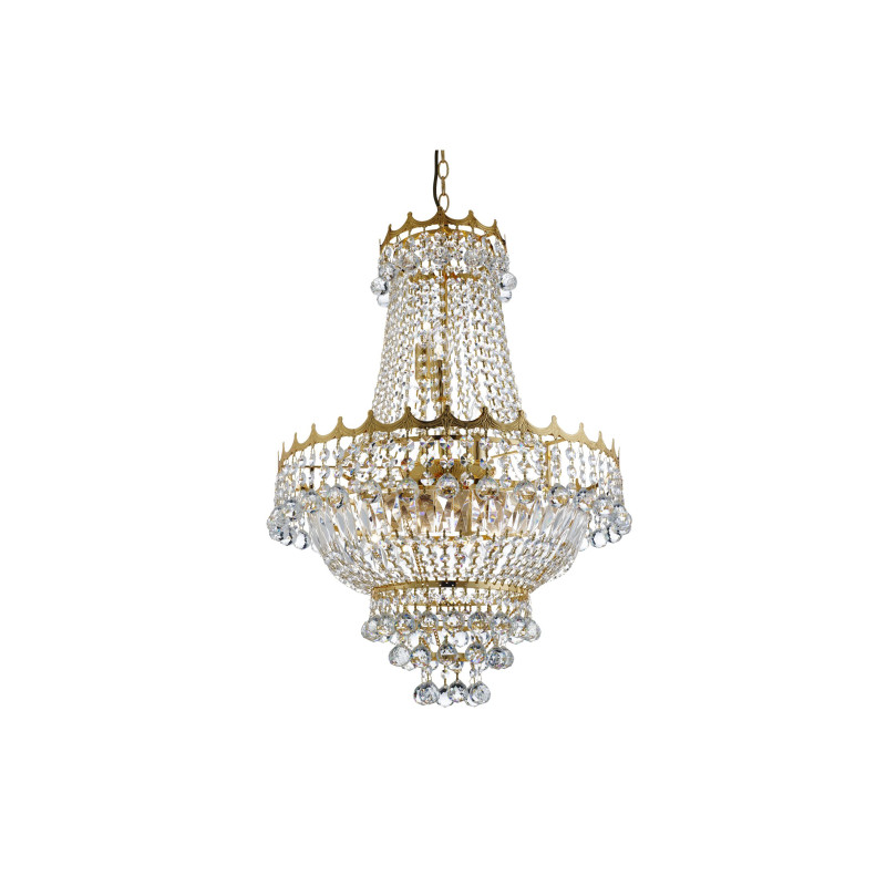 Searchlight závesný krištáľový luster VERSAILLES 9112-52GO