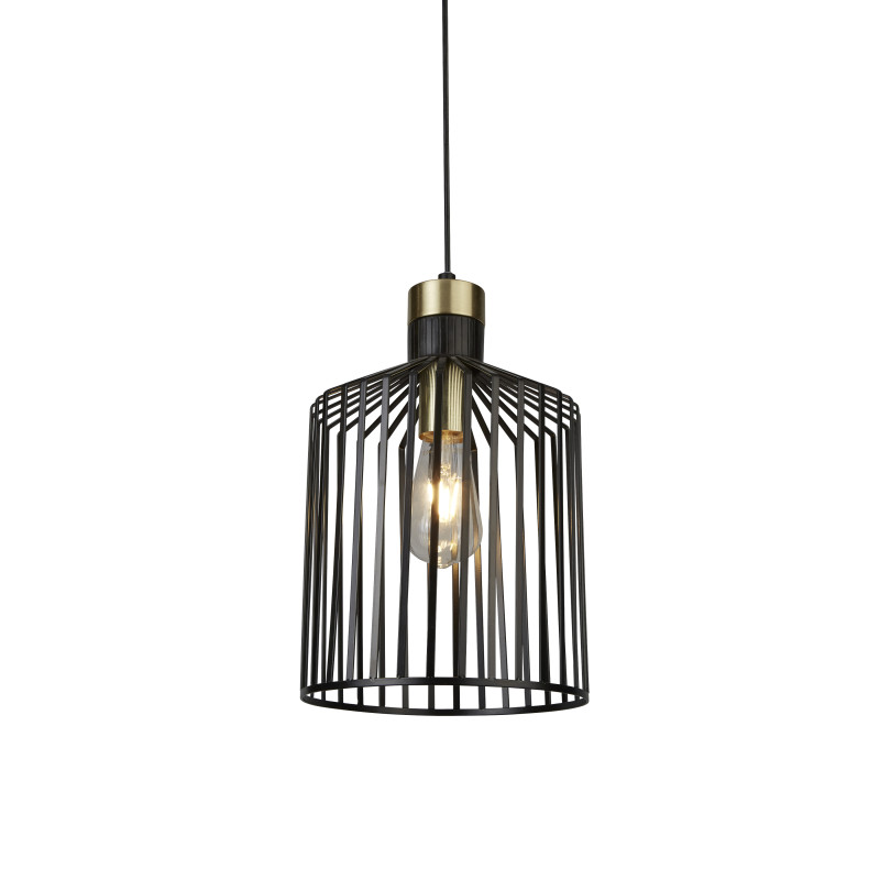 Searchlight závesné svietidlo BIRD CAGE 9413BK