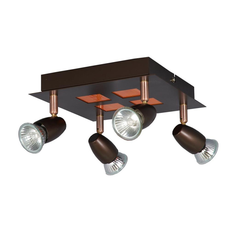 PREZENT ALASSIO-T4P, 4xGU10/50W,D.BR/ORG PEARL