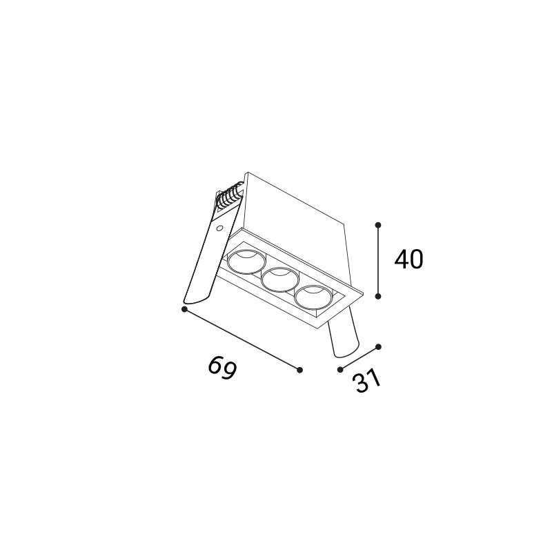 LED2 RIVA MINI 3, W 6W 2700K/3000K/4000K 2560171