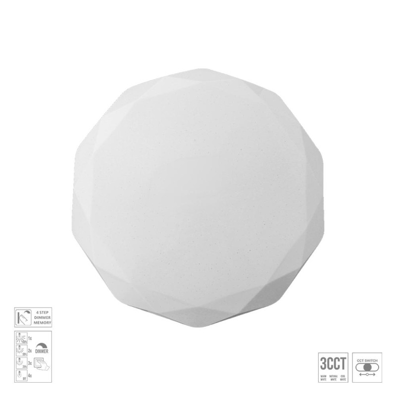 PREZENT IRIDIO ROUND LED/18W,3000-6500K, WHITE