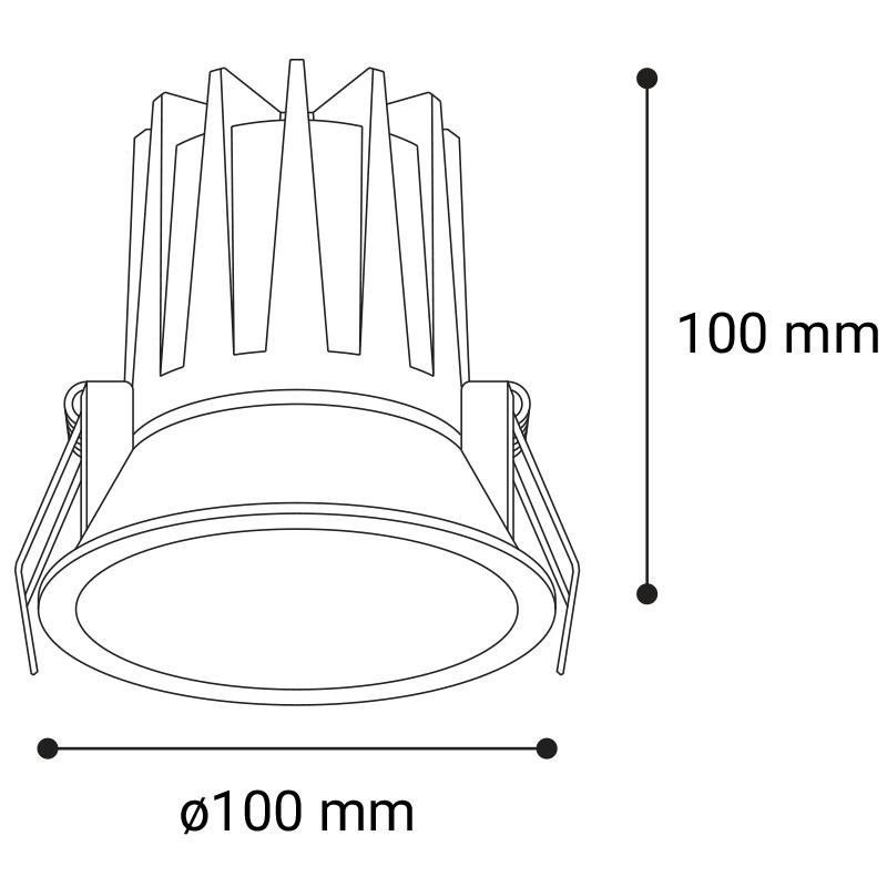 LED2 NINO L, W TRIAC 15W 3000K/3500K/4000K 2561251DT