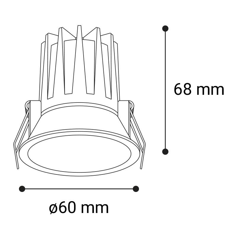 LED2 NINO S, W DALI/PUSH 5W 2700K/3000K/4000K 2561071D