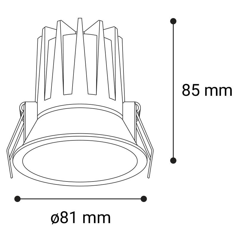 LED2 NINO M, W TRIAC 9W 2700K/3000K/4000K 2561171DT