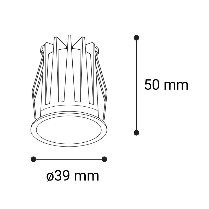 LED2 NINO XS, B 3W 2700K/3000K/4000K 2560973