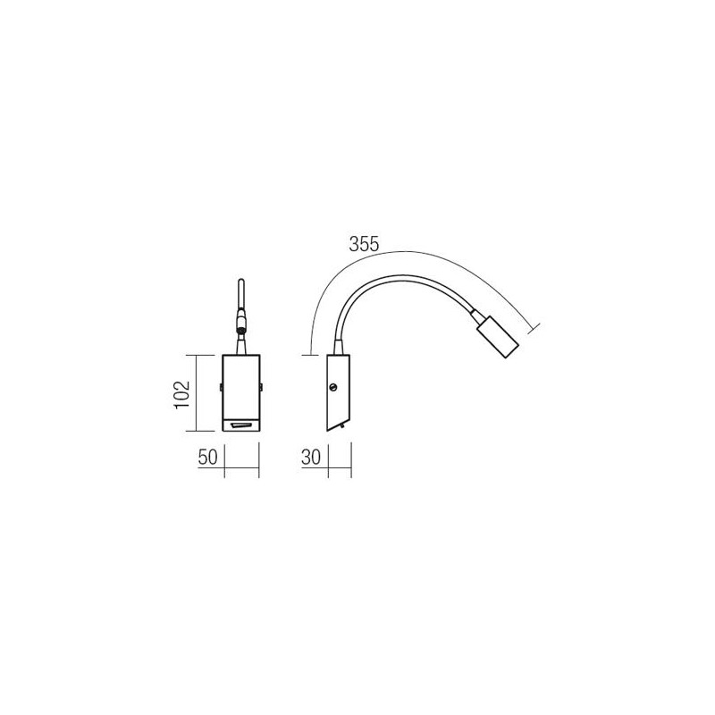 Redo nástenné svietidlo HELLO 01-1194