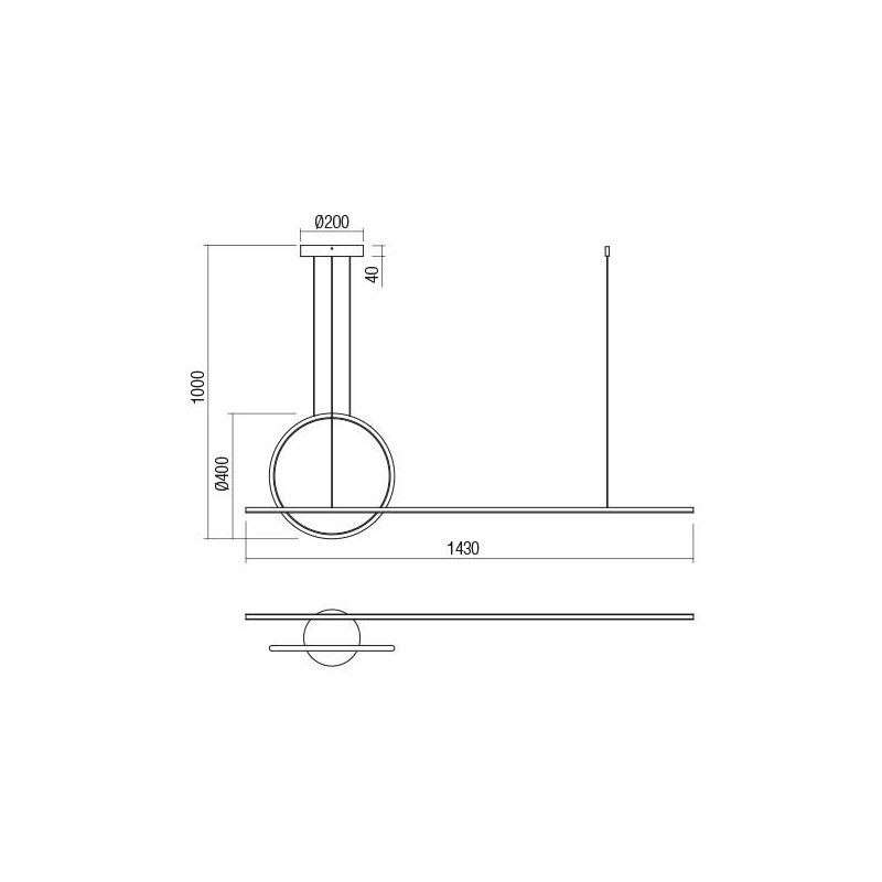 Redo závesné svietidlo GIOTTO 01-1847