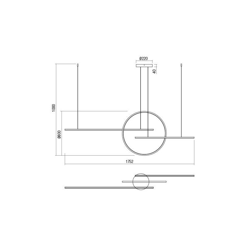 Redo závesné svietidlo GIOTTO 01-1849