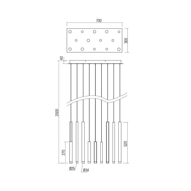 Redo závesné svietidlo MADISON 01-2054