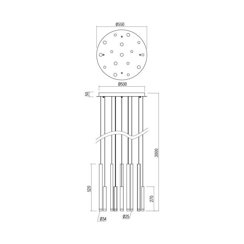 Redo závesné svietidlo MADISON 01-2061