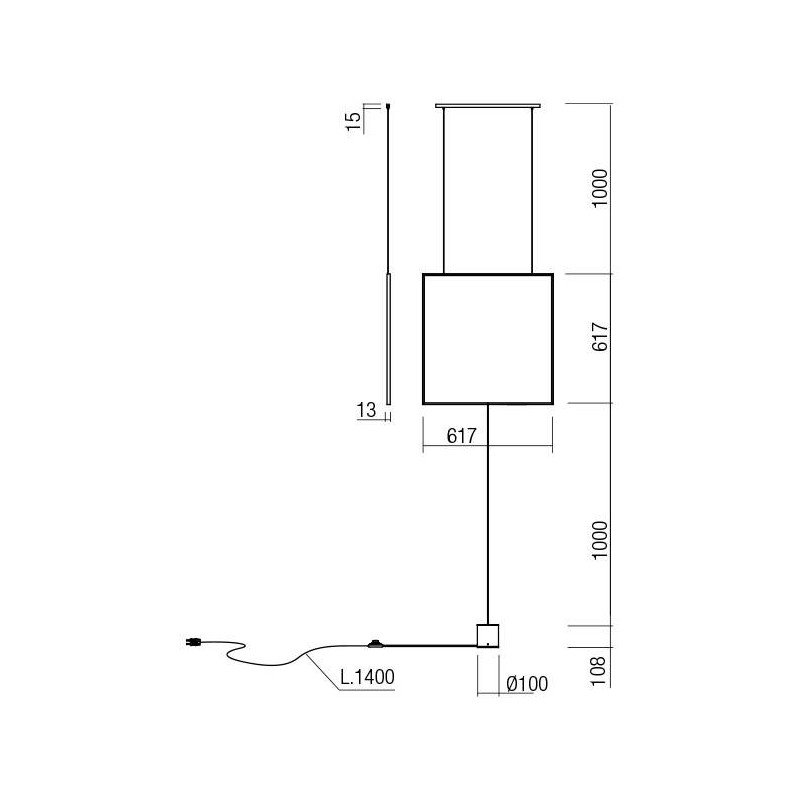 Redo závesné svietidlo SLICK 01-2133