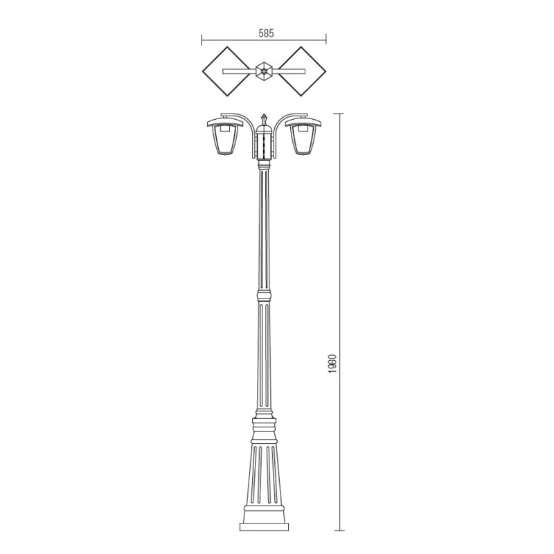 Redo exteriérová lampa EDMOND 9158 