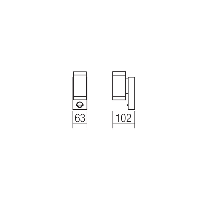 Redo nástenné exteriérové svietidlo VINCE 9455