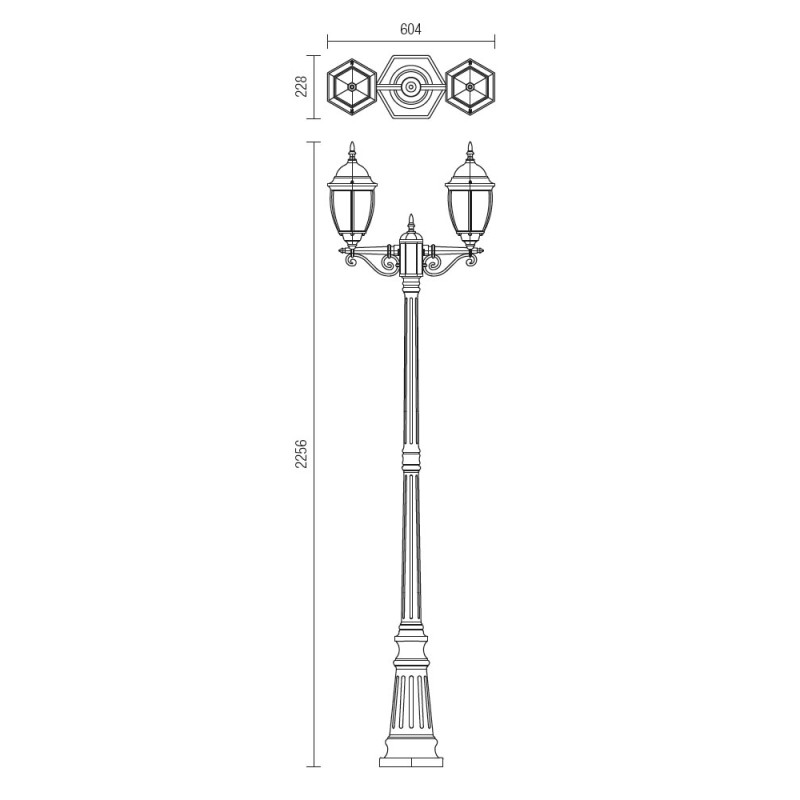 Redo exteriérová lampa SEVILLA 9609 