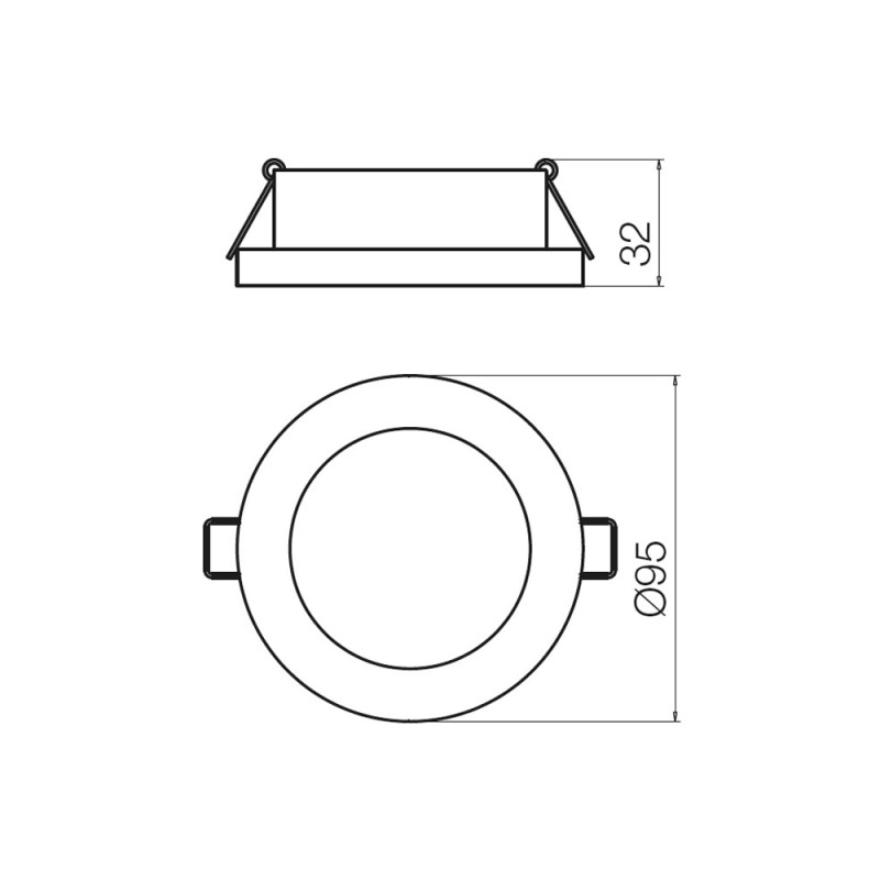 Redo zapustené SMD LED bodové svetlo MT 137 LED 70350 