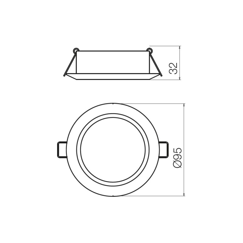Redo zapustené SMD LED bodové svetlo MT 138 LED 70352 