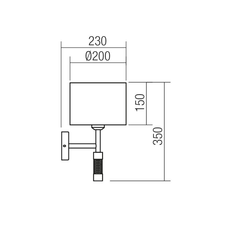 Redo nástenné svietidlo ASTRID 01-1176 