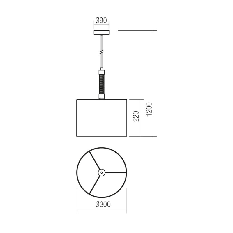 Redo závesné svietidlo ASTRID 01-1177 