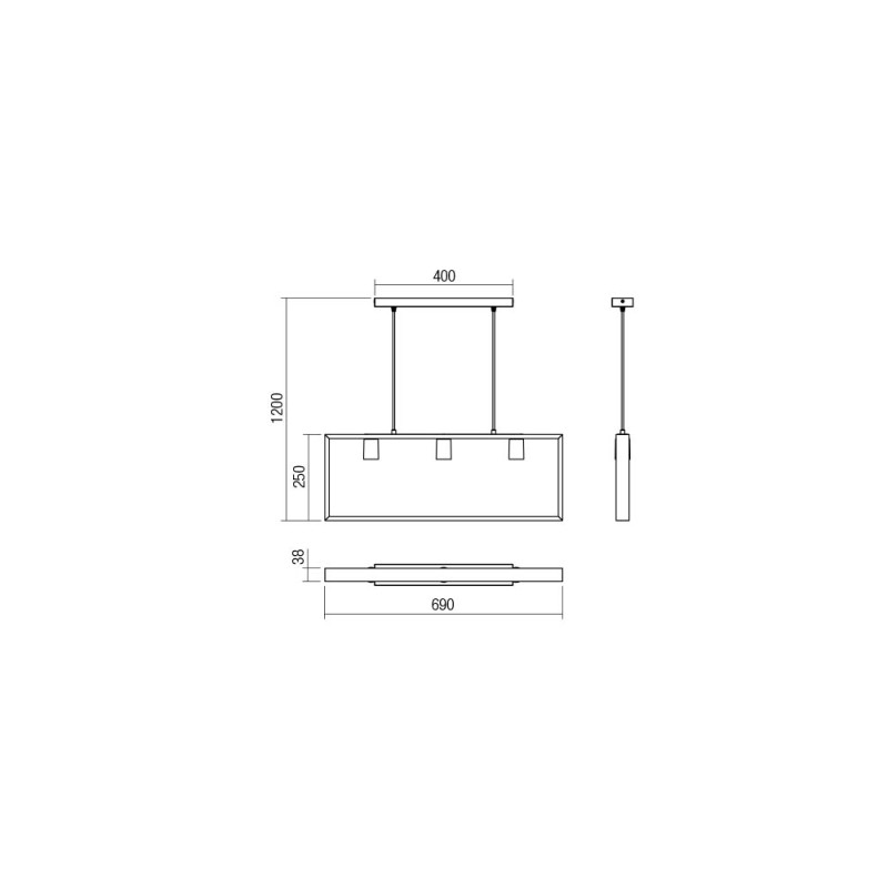 Redo závesné svietidlo TIMBER 01-1665 