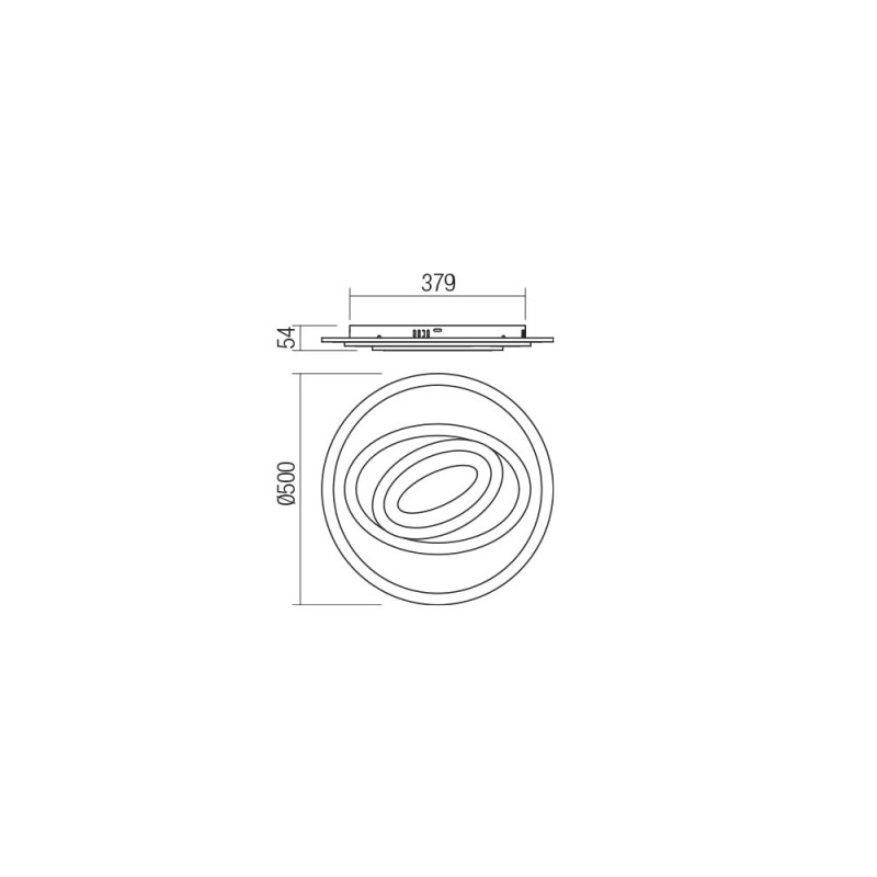 Redo stropná interiérová lampa vybavená LED diódami SMD 01-2335