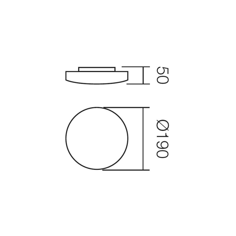 Redo ModernéStropné svietidlo z fúkaného opálového RONDO 05-572 