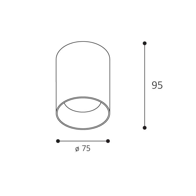 LED2 TINY II M, B 8W 3000K/3500K/4000K 1480453