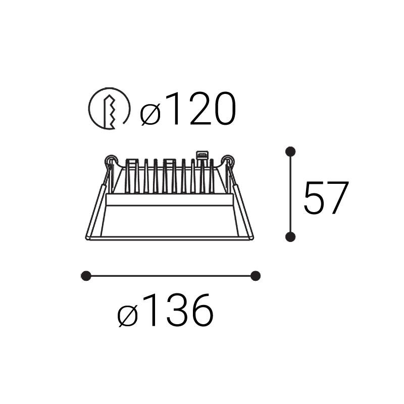 LED2 ZETA II S, W TRIAC 14W 2700K/3000K/4000K 2550271DT