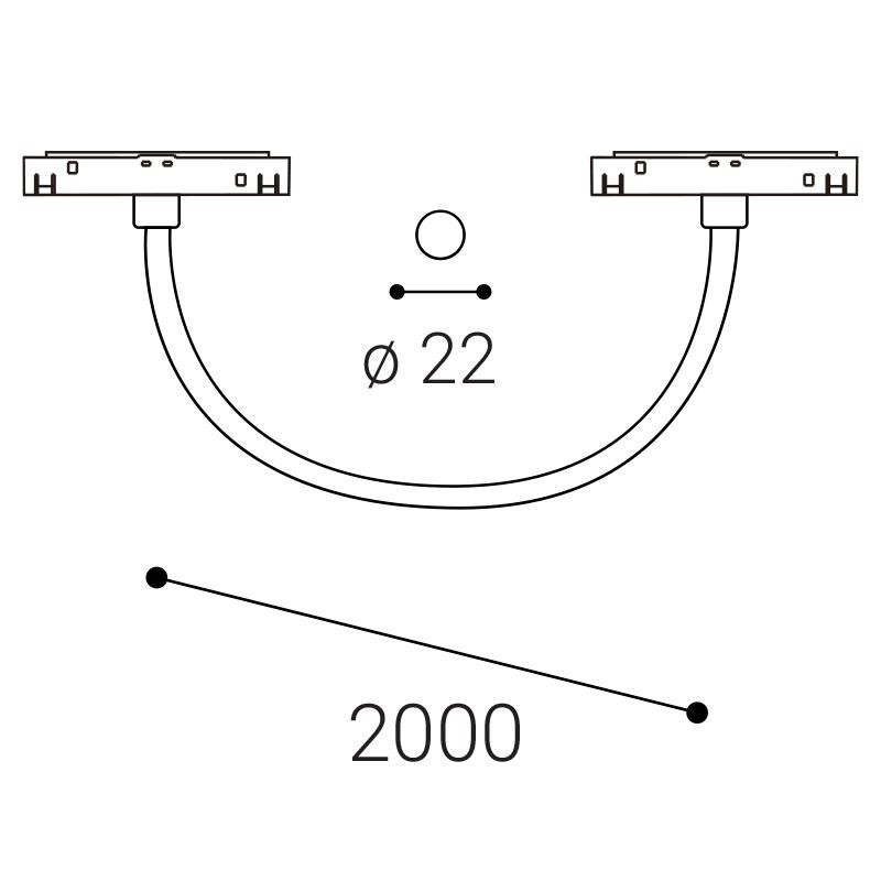 LED2 MAG HOSE 200, B 32W 4000K 6301343