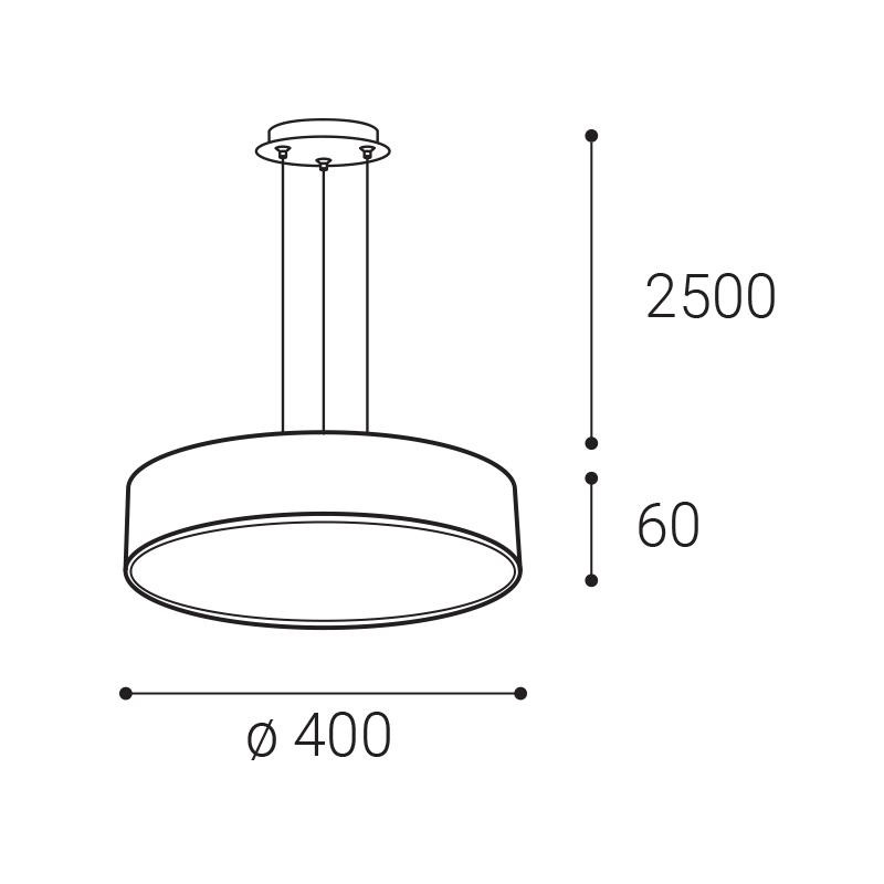 LED2 MONO SLIM 40 P-Z, B 30W 2700K/3000K/4000K 3274273