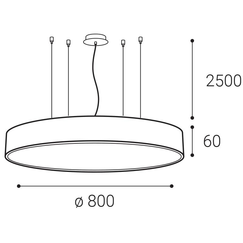 LED2 MONO SLIM 80 P-Z, W DALI/PUSH 80W 2700K/3000K/4000K 3274471D