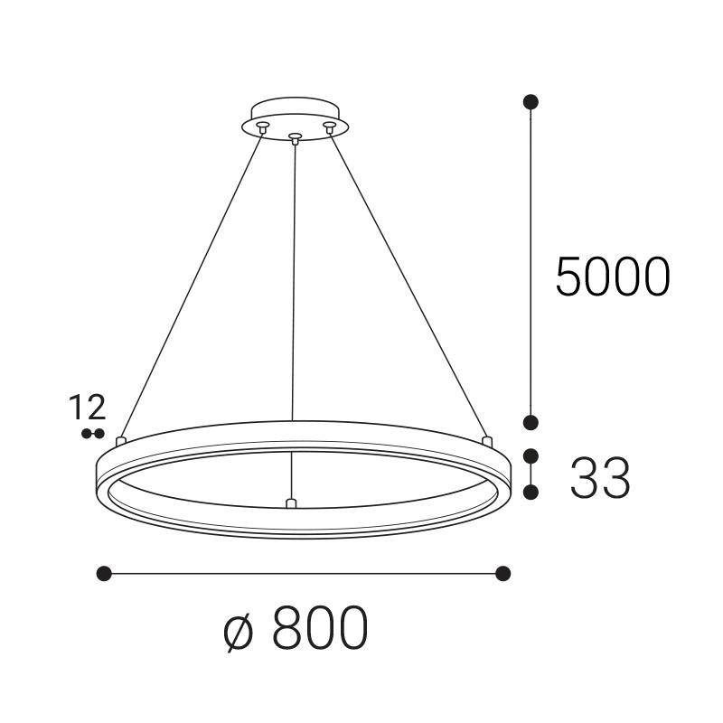 LED2 CIRCLE 80 P-Z, B DALI/PUSH 62W 2700K/3000K/4000K 3271073D