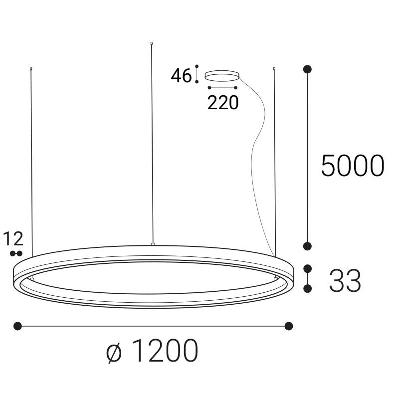 LED2 CIRCLE 120 P-Z, G TRIAC 100W 2700K/3000K/4000K 3273577DT
