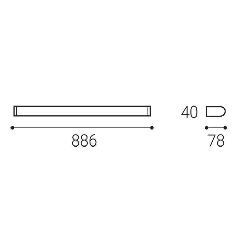 LED2 TONDA 90 DALI/PUSH 18W 3000K/4000K 4070655D