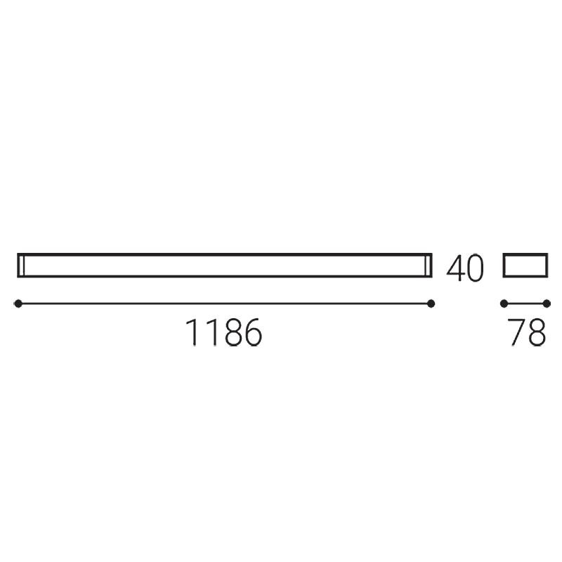 LED2 QUADRA 120 DALI/PUSH 24W 3000K/4000K 4071055D