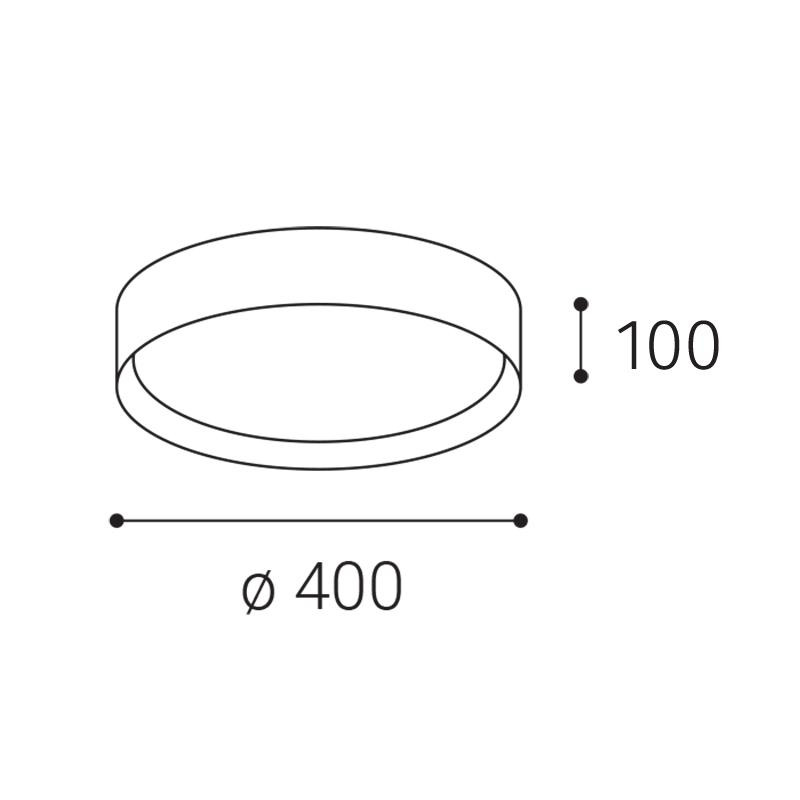 LED2 MILA 40, W DALI/PUSH 30W 2700K/3000K/4000K 1272071D