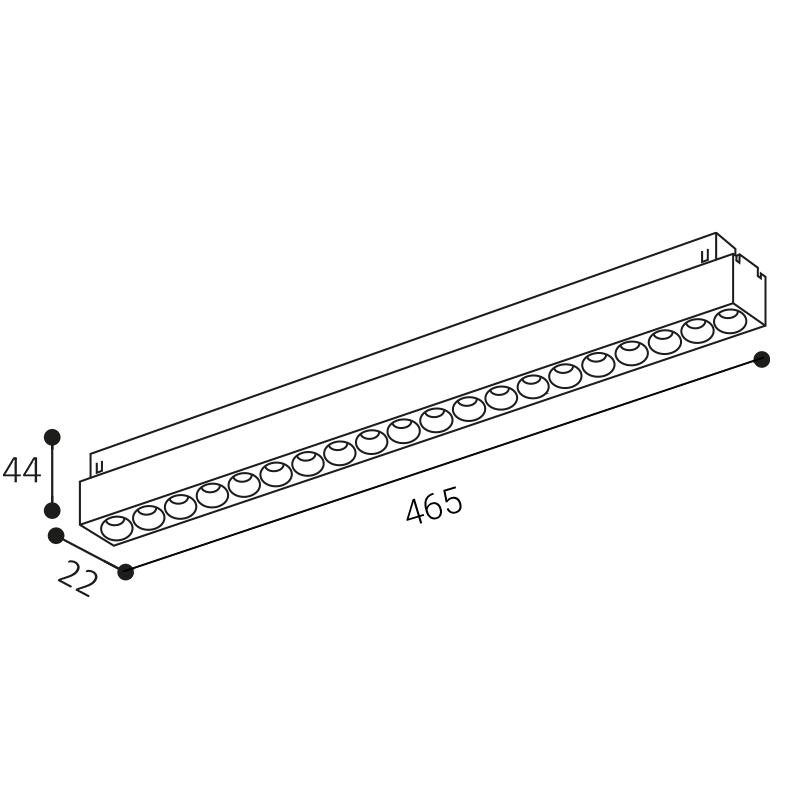 LED2 MAGLASER III 46, W 24W 3000K/3500K/4000K 6482451