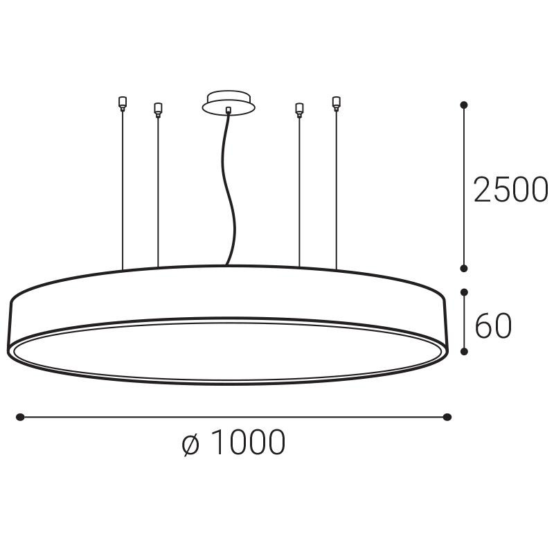 LED2 MONO SLIM 100 P-Z, W DALI/PUSH 115W 2700K/3000K/4000K 3276771D