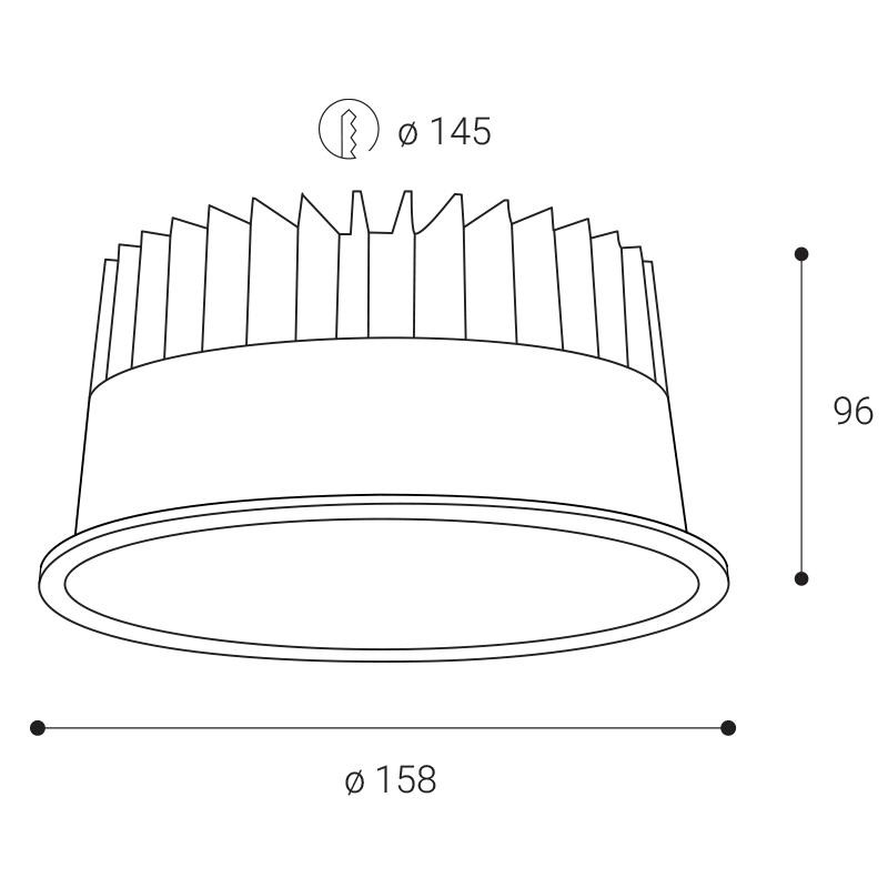LED2 VIGO L, W TRIAC 37W 4000K 2096241DT