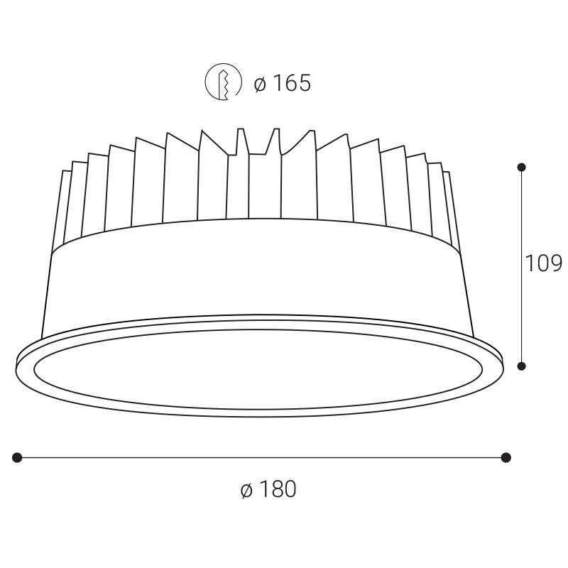 LED2 VIGO XL, B DALI/PUSH 48W 4000K 2096343D