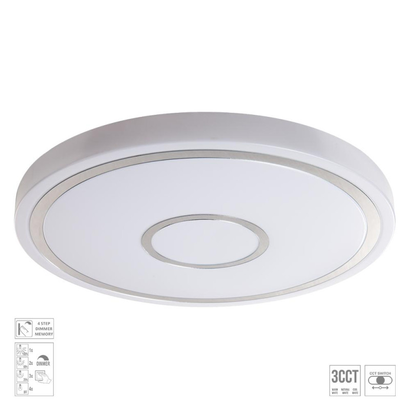 PREZENT MOZAN ROUND LED/40W,3000-6500K, WHITE