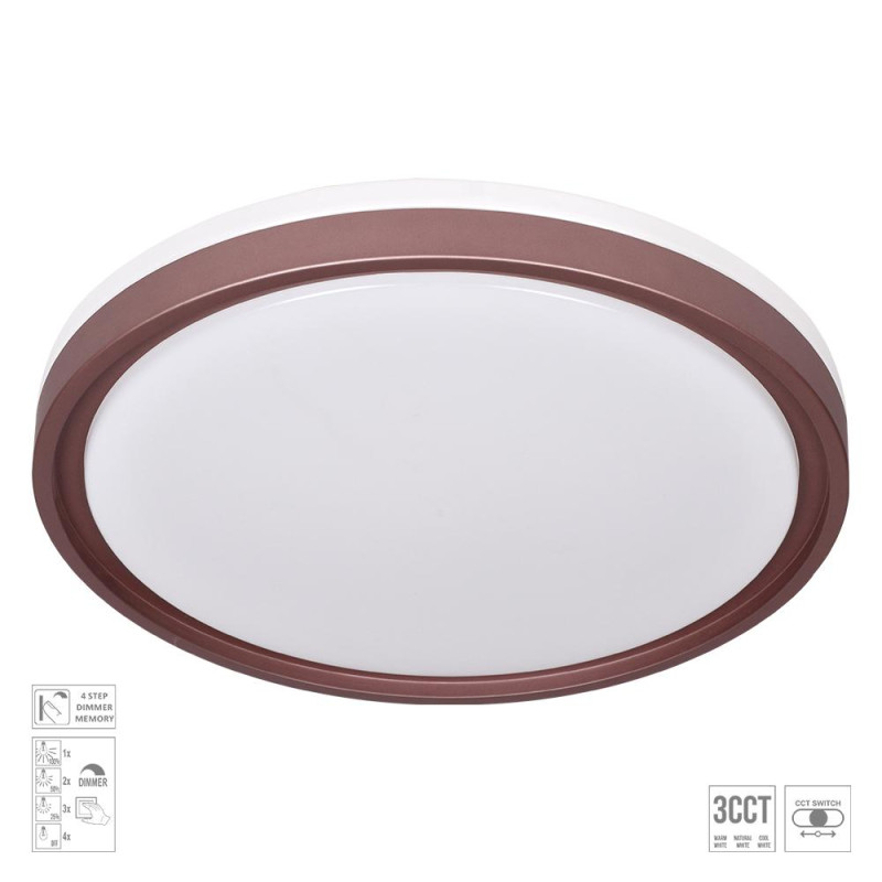 PREZENT FLOREN LED/30W,3000-6500K, COFFEE/WHITE