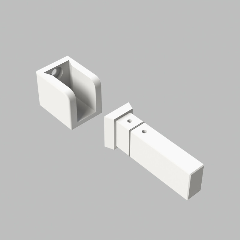 Easy Link Profile Fixing to Wall White