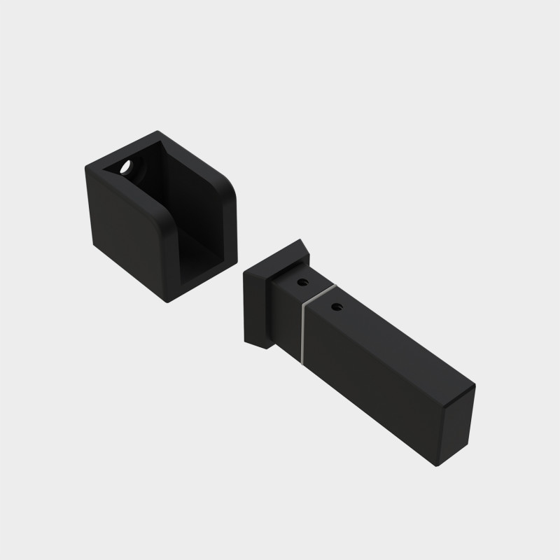 Easy Link Profile Fixing to Wall Black
