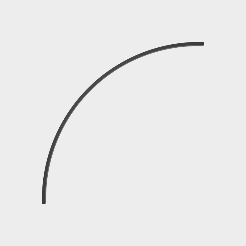 Easy Link Curved Profile R 656mm Black