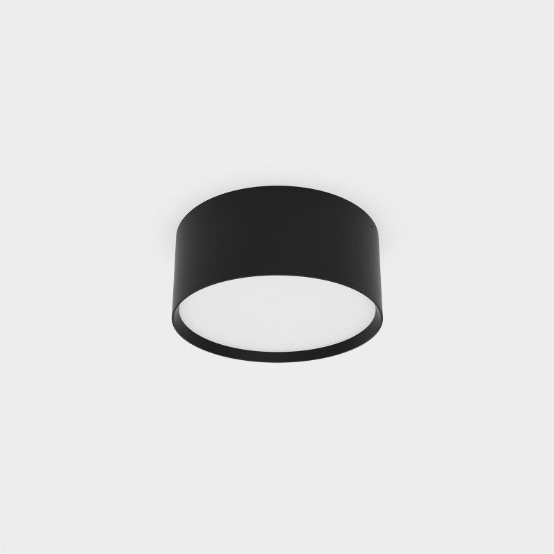 Alis stropné svietidlo Ø150mm Black, LED 18W 2420lm, CRI90 CL.I IP44, 2700K-4000K Slide Switch