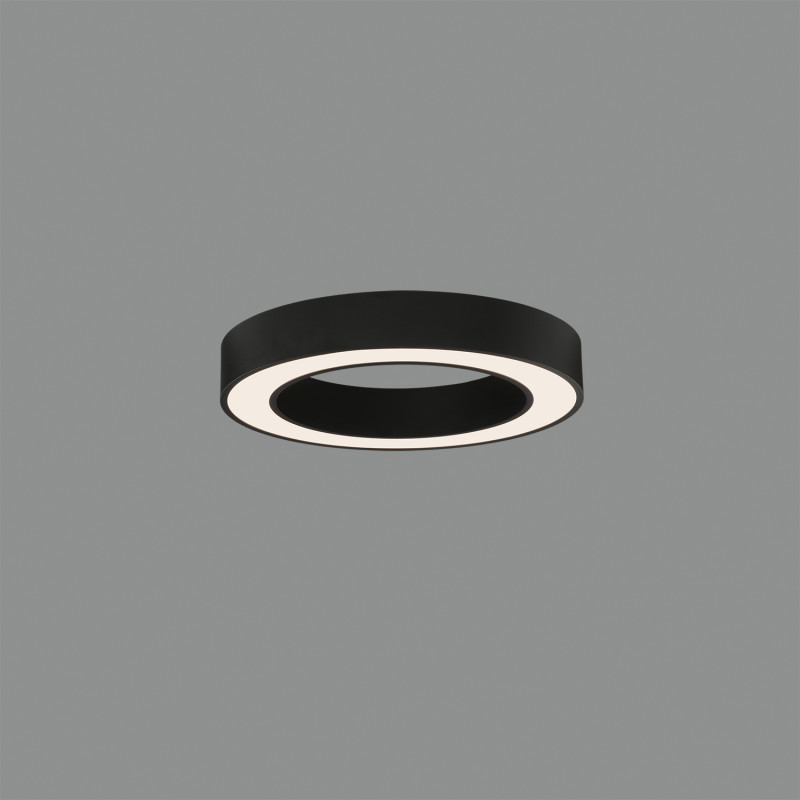 Aliso stropné svietidlo 3742/47 Black, LED 38W 3708lm, CRI90 CL.I, Integrated LED, 2700K-3000K-4000K Slide Switch, Dim. DALI/Pu