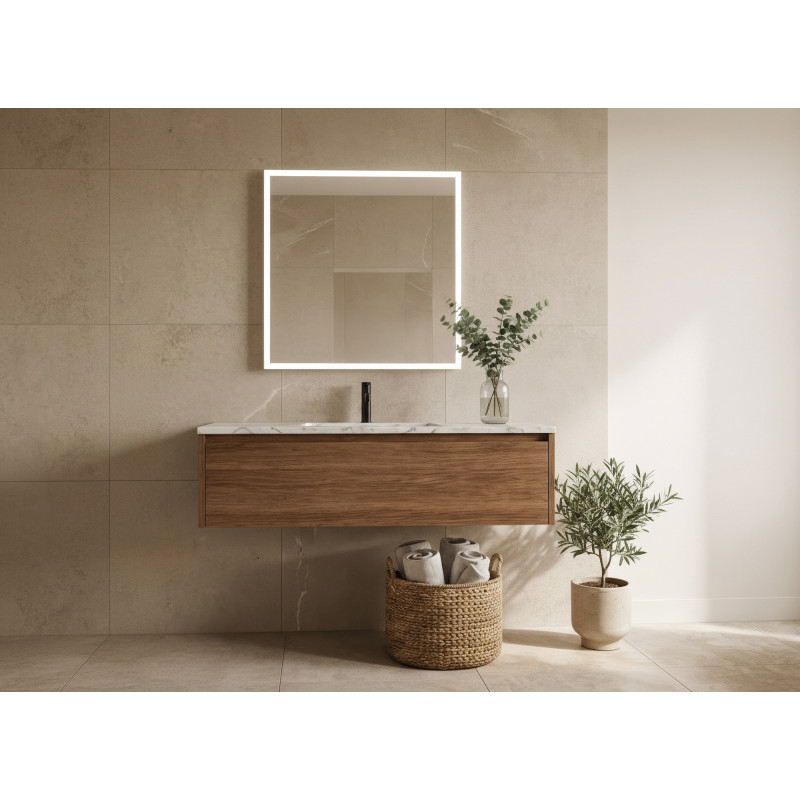 Amanzi Mirror 700(h)x600mm, LED 34W 3000K 2650lm, CRI90 CL.II IP44