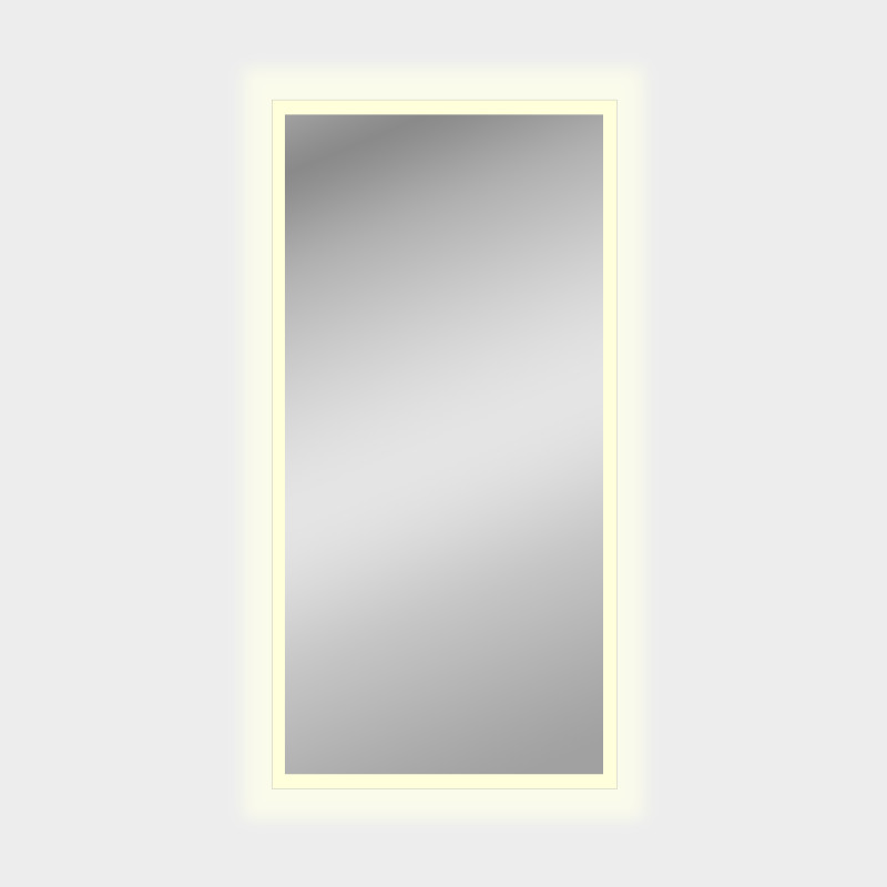 Amanzi Mirror 1600(h)x800mm, LED 68W 3000K 5350lm, CRI90 CL.II IP44